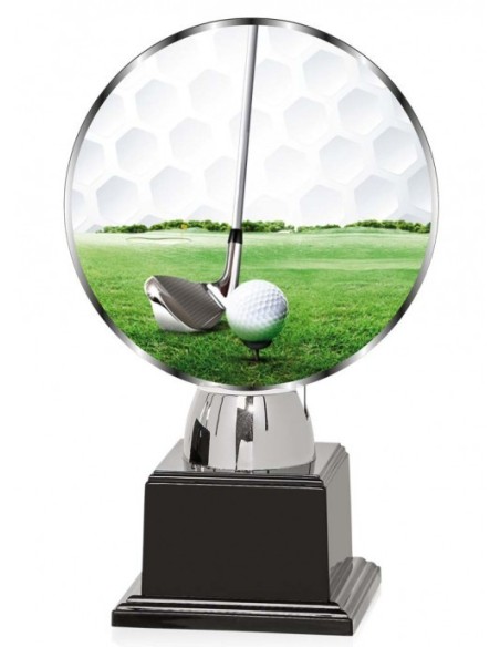 (150) TROFEO PERSONALIZABLE CON BASE ABS NEGRA 21 cm