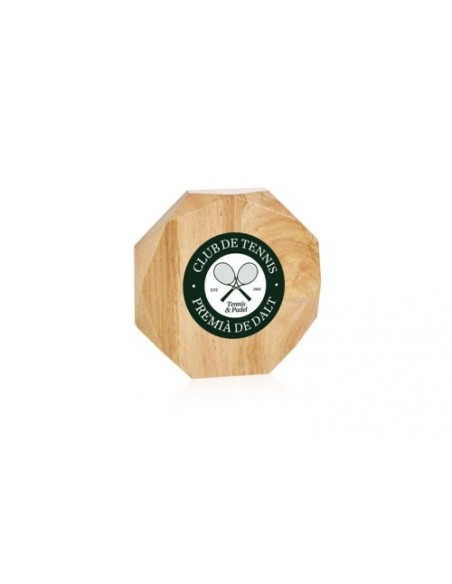 (16) TROFEO MADERA GRABABLE 16 cm
