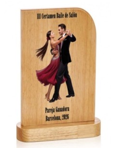 (16) TROFEO MADERA GRABABLE 20 cm