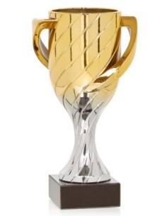(40) COPA ABS ORO/PLATA 13 cm