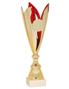 (45) COPA ABS ORO/ROJO PORTADISCOS 35 cm