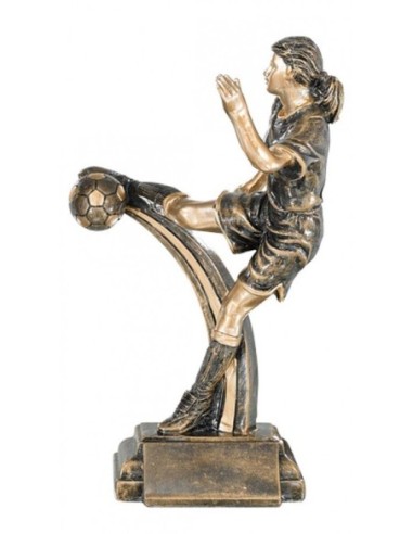 (188) TROFEO RESINA FUTBOL FEMENINO 26 cm