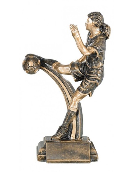 (188) TROFEO RESINA FUTBOL FEMENINO 26 cm