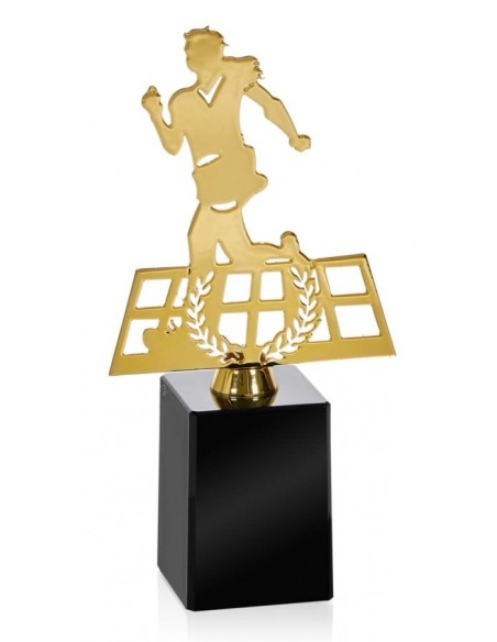 (239) TROFEO METAL ATLETISMO FEMENINO 20 cm