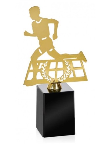 (239) TROFEO METAL ATLETISMO MASCULINO 20 cm
