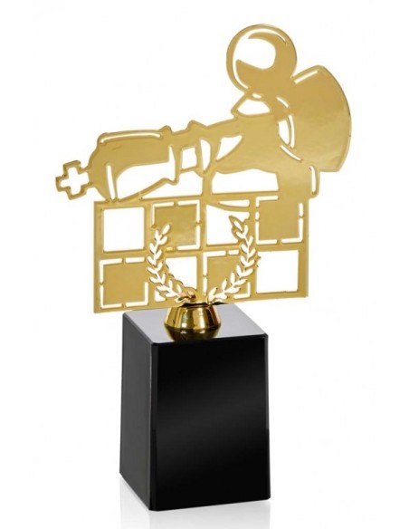 (240) TROFEO METAL AJEDREZ 19 cm