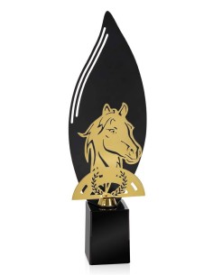 (242) TROFEO METAL HIPICA 32 cm