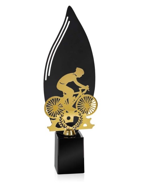 (242) TROFEO METAL CICLISMO 32 cm