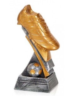 (180) TROFEO FUTBOL BOTA Y PELOTA 17 cm