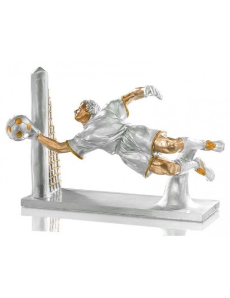 (185) TROFEO RESINA PORTERO FUTBOL 33 x 22 cm