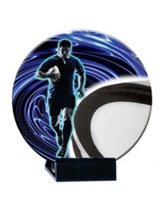 (216) TROFEO DE CERAMICA RUGBY 16 cm