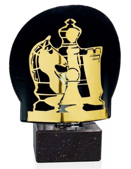 (238) TROFEO METAL SERIE FM AJEDREZ 18 cm