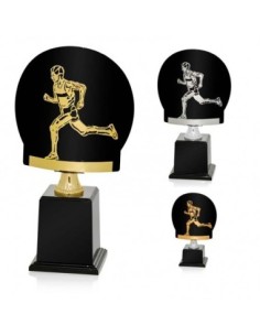 (236) TROFEO METAL SERIE FR ATLETISMO PLATA 24 cm