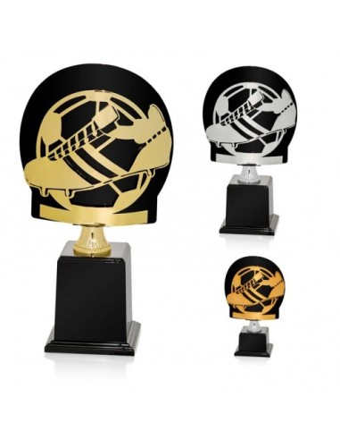 (236) TROFEO METAL SERIE FR FUTBOL PLATA 24 cm