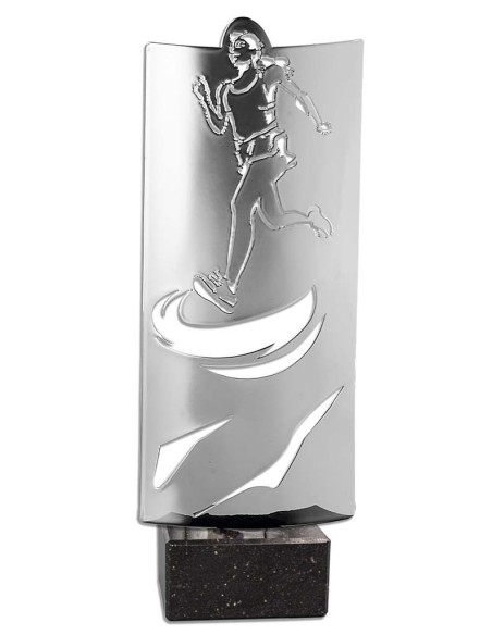 (234) TROFEO METAL ATLETISMO FEMENINO 25 cm