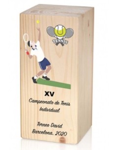 (15) TROFEO MADERA GRABABLE 18 cm