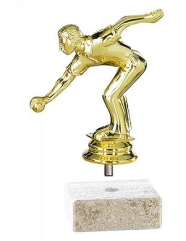 (221) BASE MARMOL CON FIGURIN D 5 x 5 x 2 cm