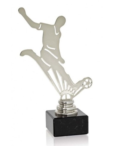 (227) TROFEO METAL FÚTBOL 19 cm
