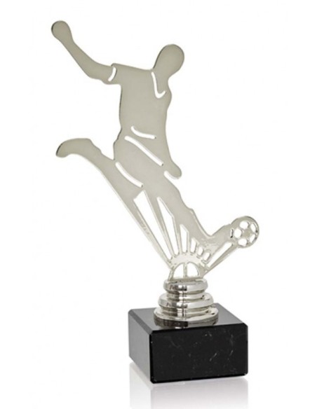 (227) TROFEO METAL FÚTBOL 19 cm