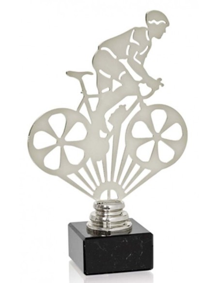 (228) TROFEO METAL CICLISMO 19 cm