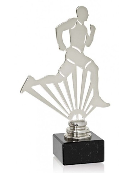 (228) TROFEO METAL ATLETISMO MASCULINO 20 cm