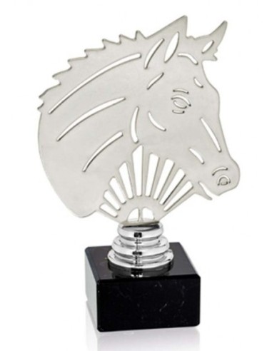 (228) TROFEO METAL HÍPICA 16 cm