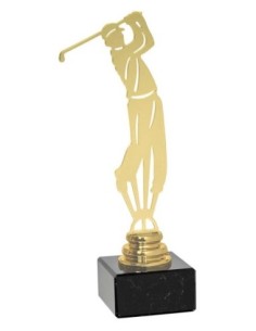 (191) TROFEO METAL GOLF DORADO SERIE NTS 20 cm